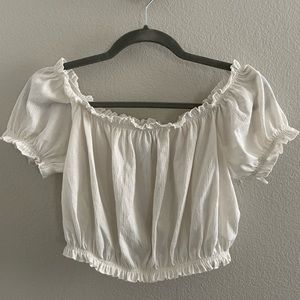 Divided H&M white crop top